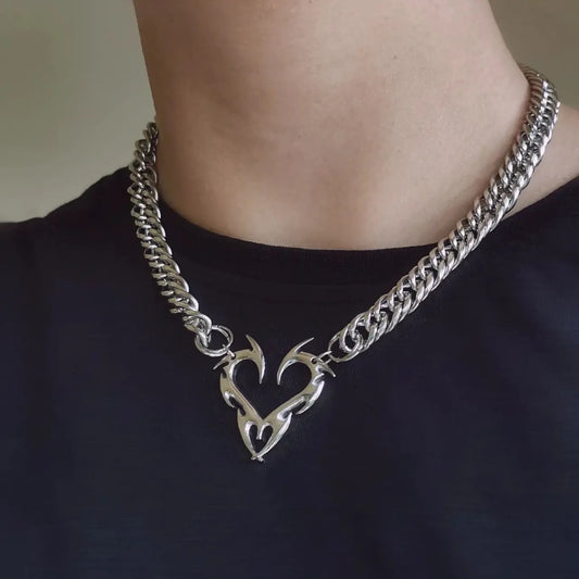 Punk Love Pendant Necklace