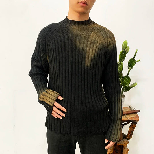 Graffiti Slim-Fit Knitted Sweater