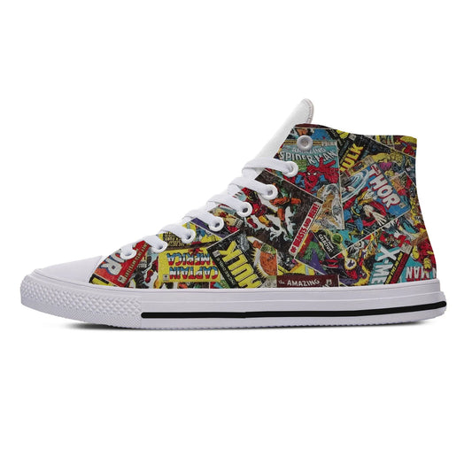 Comic Book Heroes Canvas Shoes