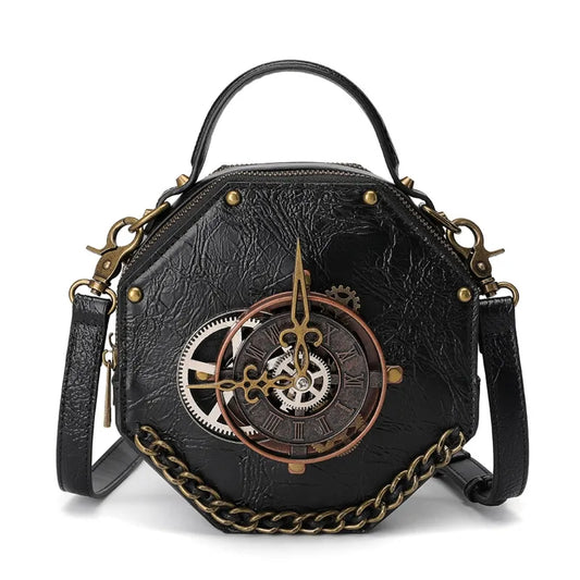 Steampunk PU Leather Shoulder Bag