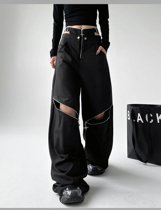 Black Gothic Cargo Pants
