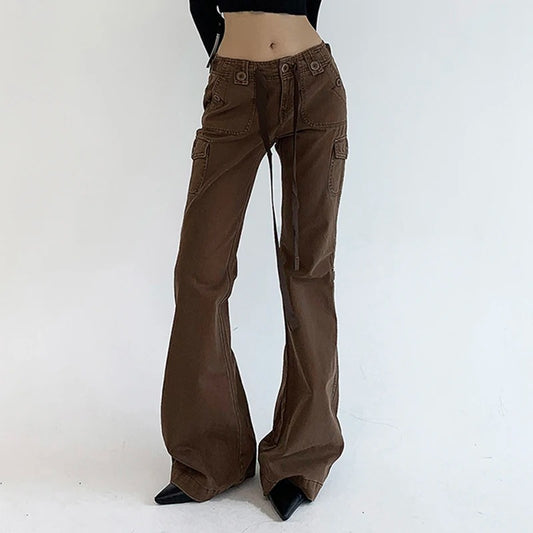 YK2 Low Rise Brown Jeans