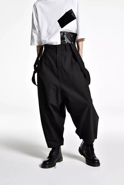 Unisex Wide Leg Loose Overalls