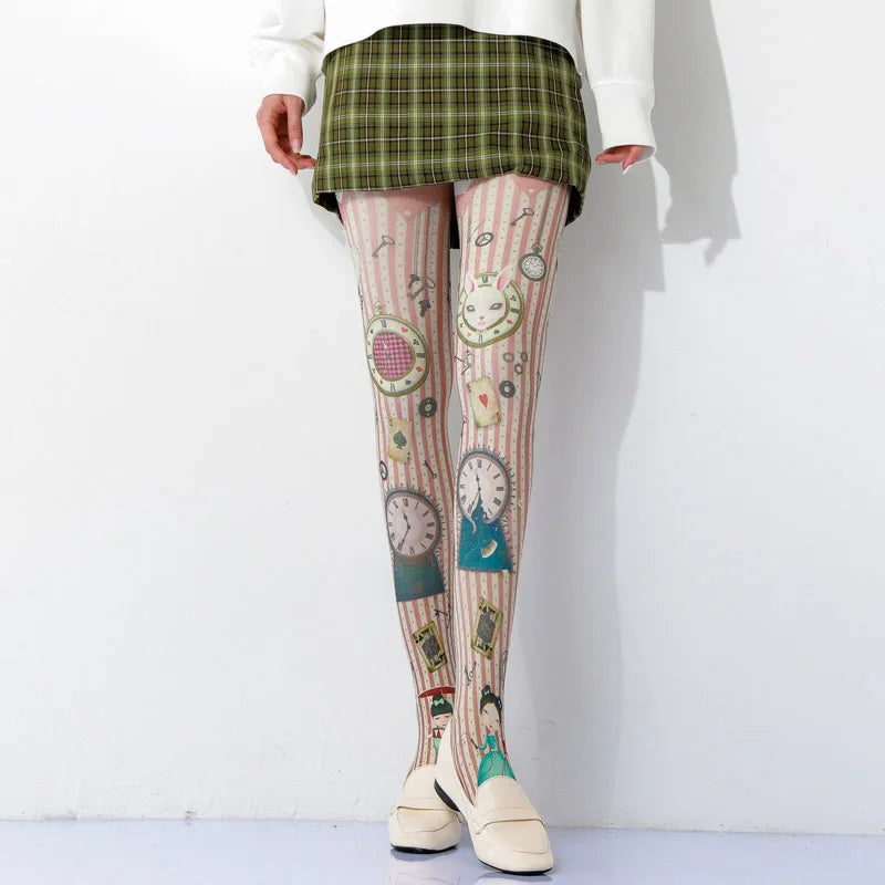 Lolita Printed Stockings