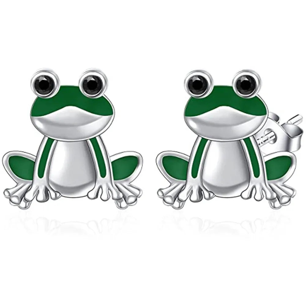 Cute Frog Ear Studs