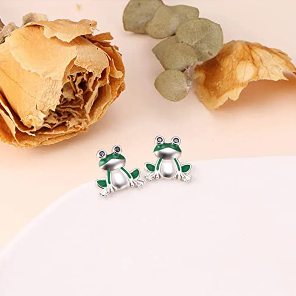 Cute Frog Ear Studs