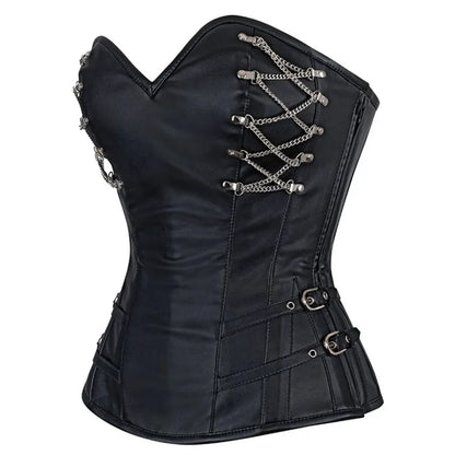 Steampunk Lace-up Top Corset Top