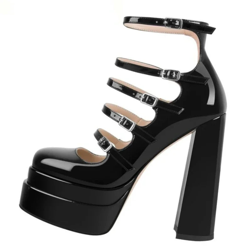 Mary Jane Platform High Heels Shoes