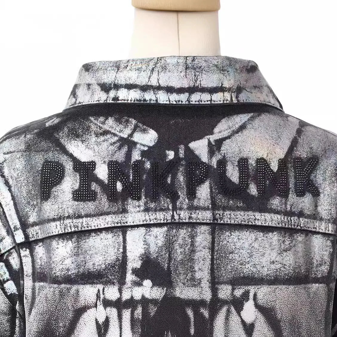 Short Denim Graffiti Jacket