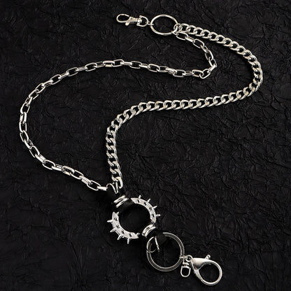 Punk Layered Chain Keychains