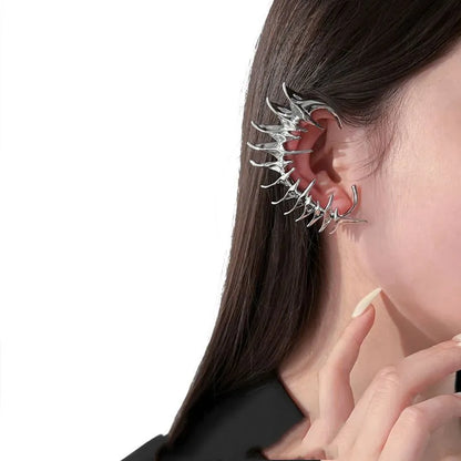 Skeleton Spike Cyberpunk Ear Clip