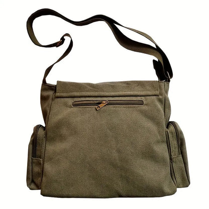 Canvas  Large Capacity Messenger Bag