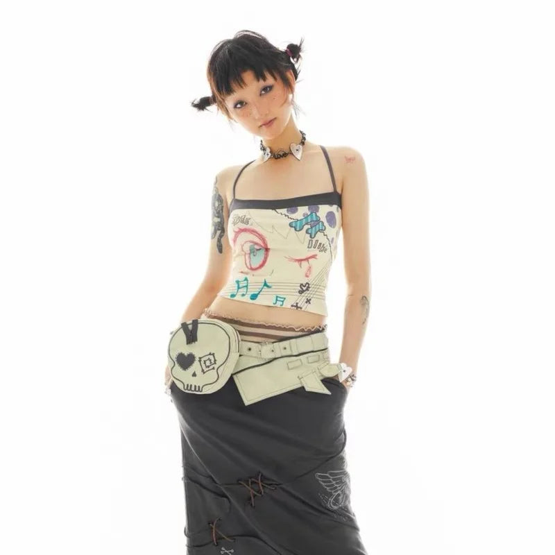 Harajuku Grunge Corset Top