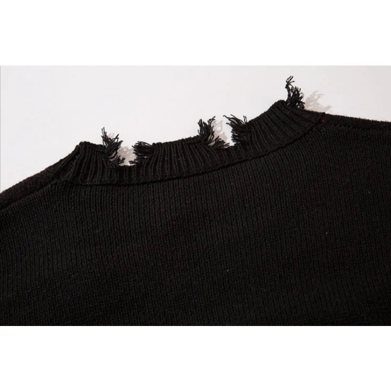 Deeptown Ripped Knitted Sweater