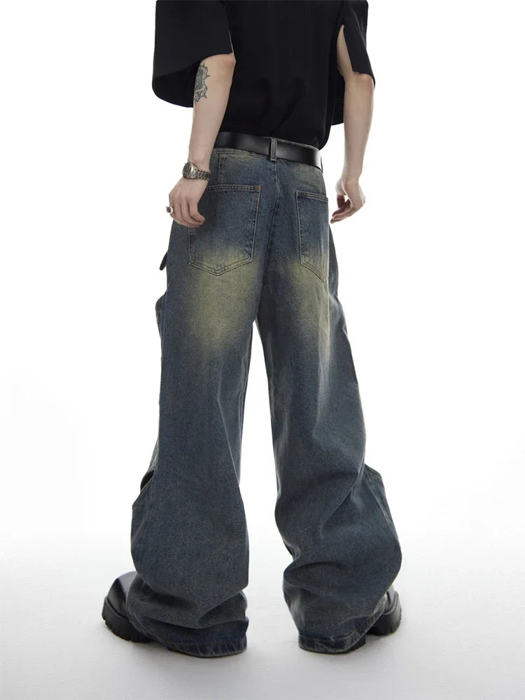 Distressed Wide Leg Jeans