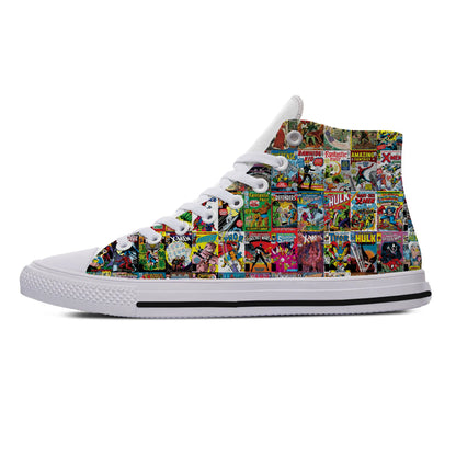 Comic Book Heroes Canvas Shoes