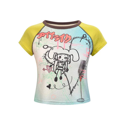 Fairy Grunge Patchwork T-Shirt