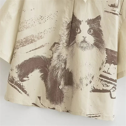 Printed Cat Unisex Shirt