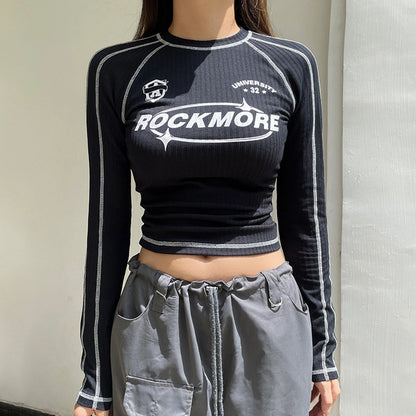 Y2K Slim Knitted Long Sleeve