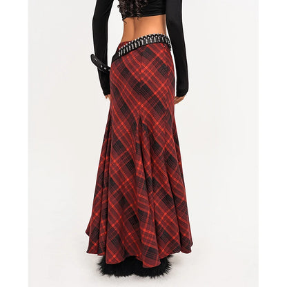 Grunge Plaid Skirt