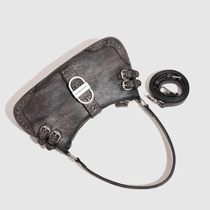 Rivet Underarm PU Crossbody Bag