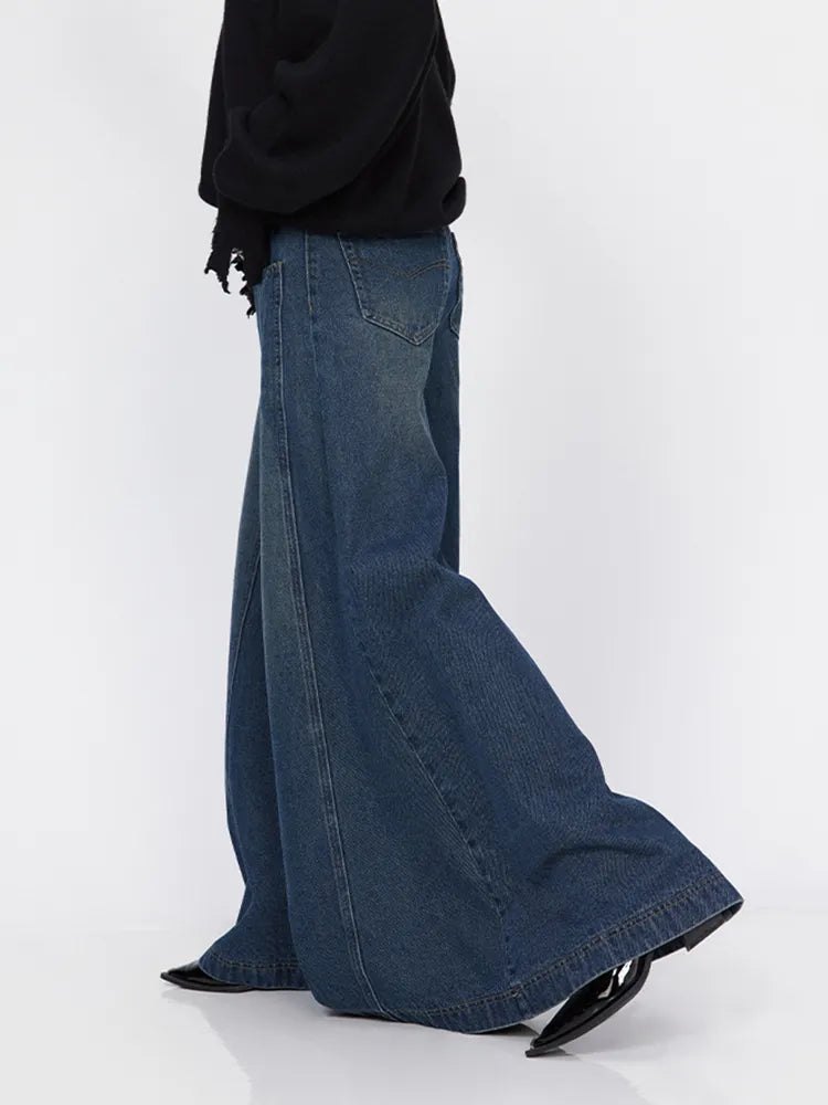 Flare Leg Skater Oversize Baggy Jeans