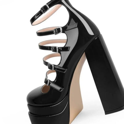 Mary Jane Platform High Heels Shoes