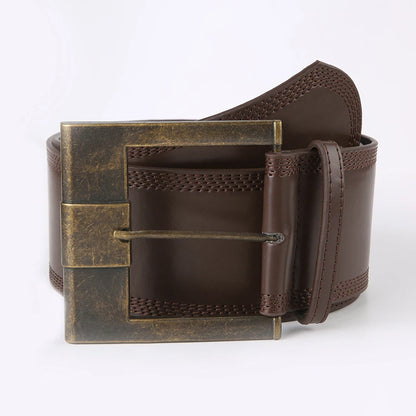 Brown Metal Buckle Belt