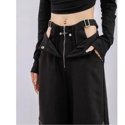 Black Gothic Cargo Pants