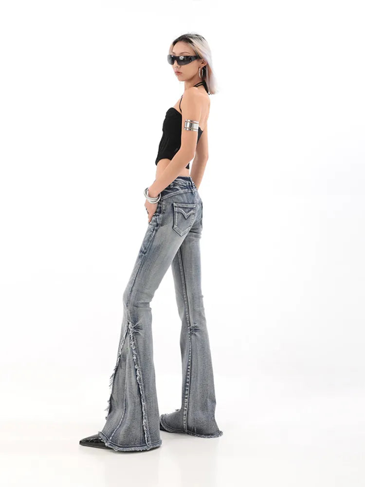 Slim Bell Bottoms Jeans