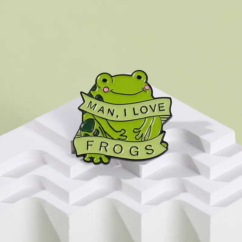 I Love Frogs Brooch