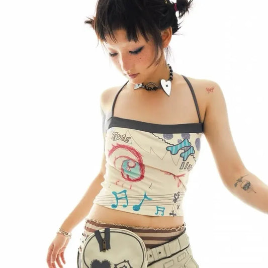 Harajuku Grunge Corset Top