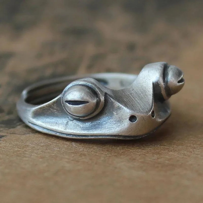 Silver Frog Ring