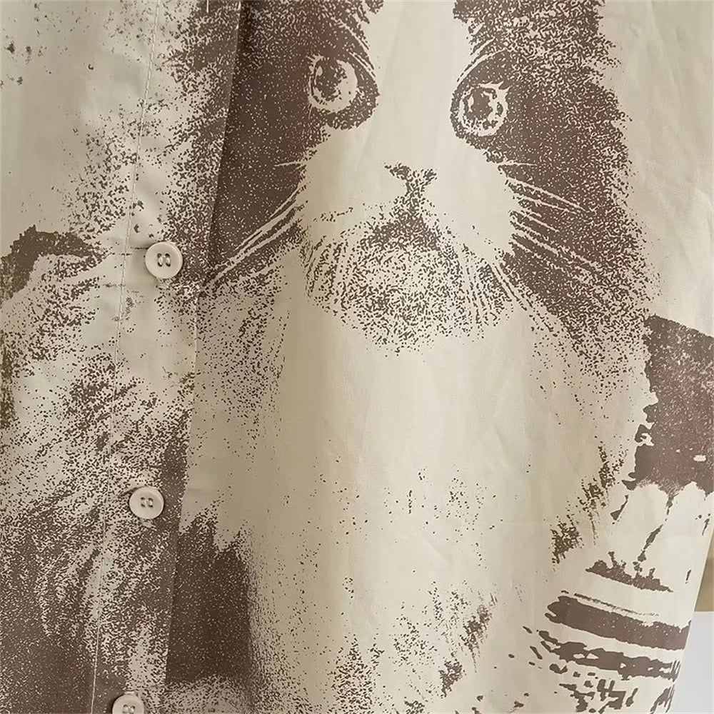 Printed Cat Unisex Shirt