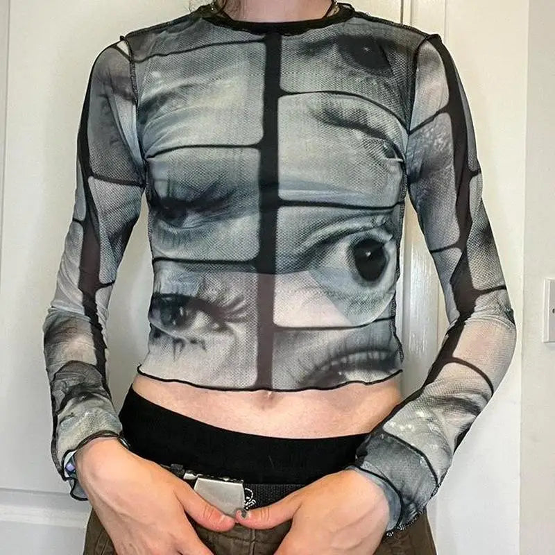 Y2K Big Eye Long Sleeve