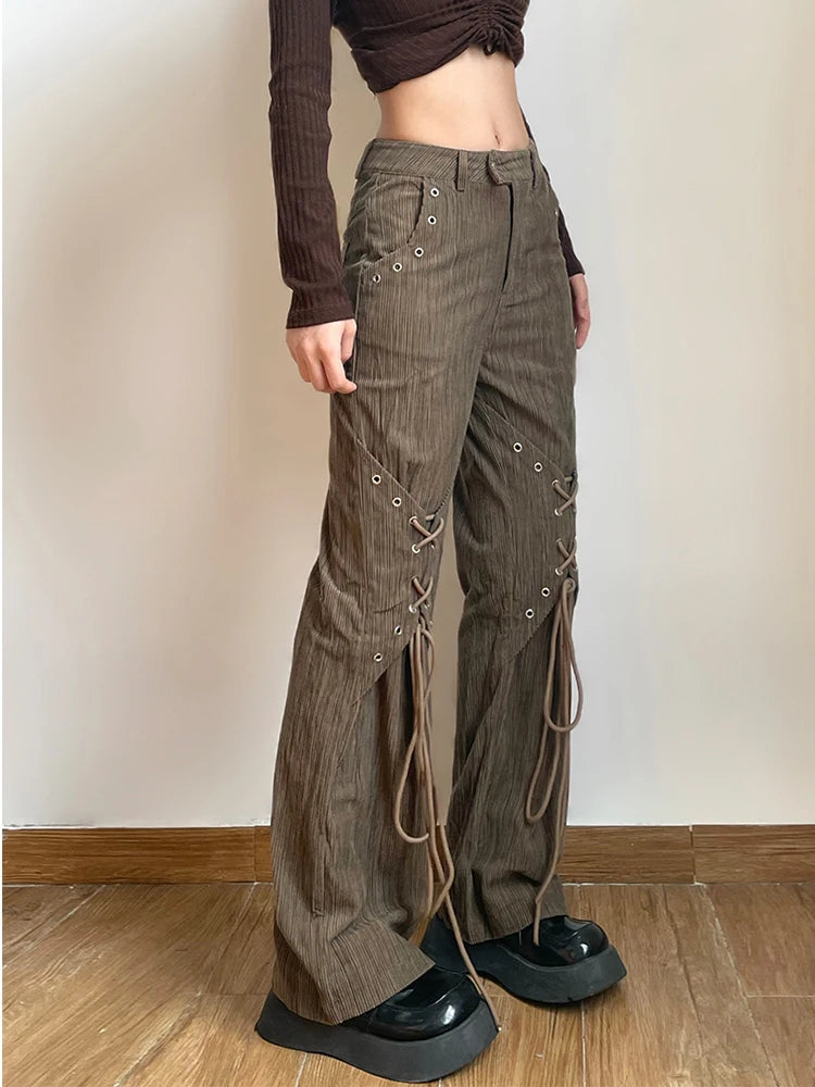 Lace Up Baddie Cargo Pants