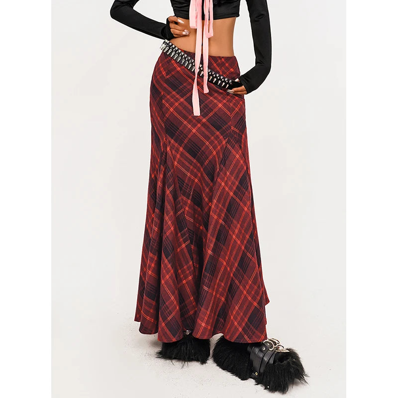 Grunge Plaid Skirt