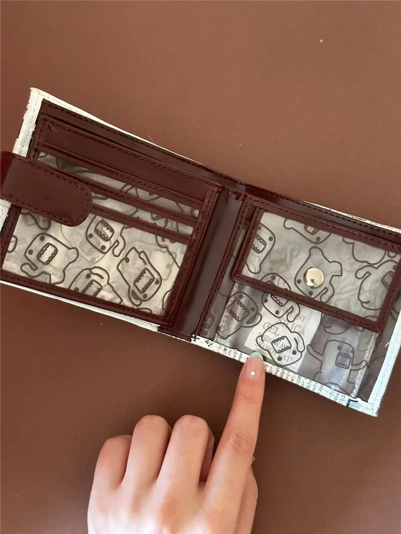 Anime Leather Money Clips Bag