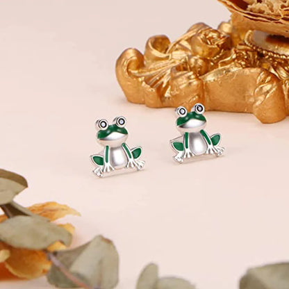 Cute Frog Ear Studs