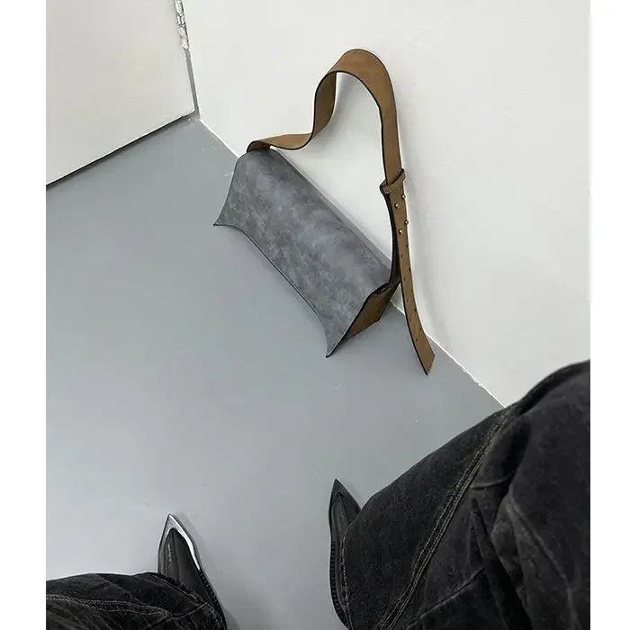 Leather Brush Color Bag