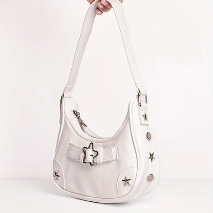 Y2K Leather Star Handbag