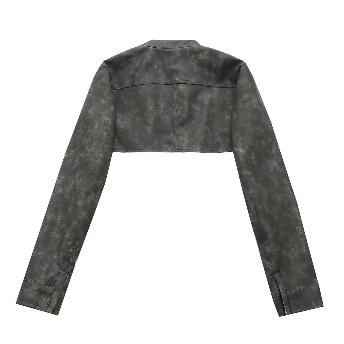 Faux Leather Assassin Ultra Cropped Jacket