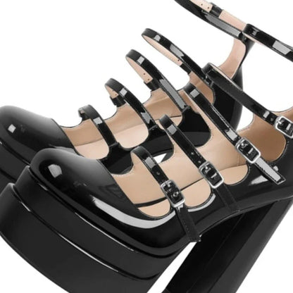 Mary Jane Platform High Heels Shoes