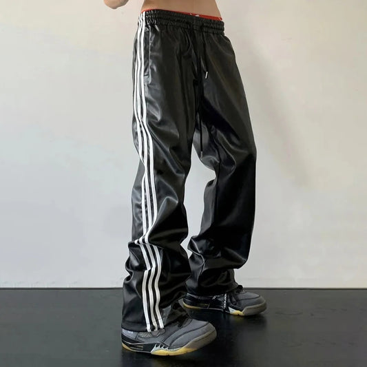 Wide-Leg Sports Pants