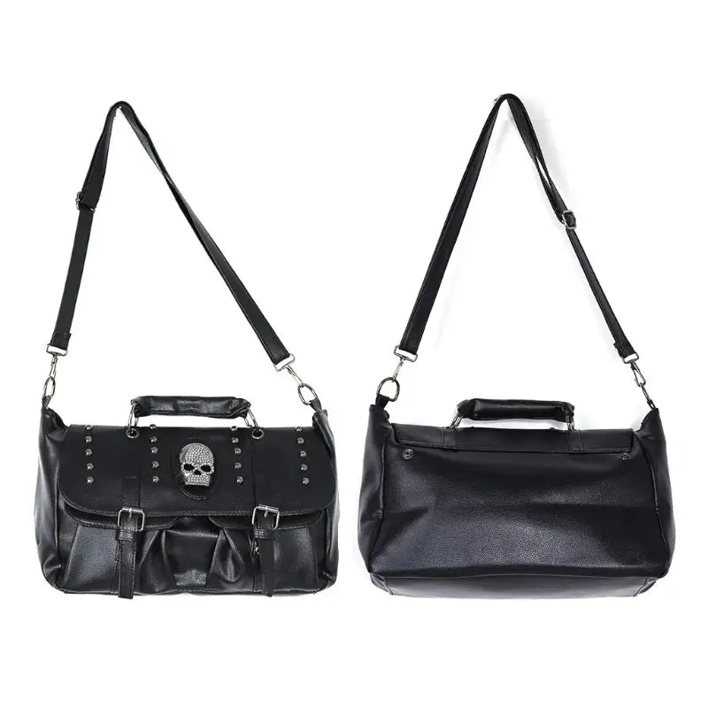 Punk Skull Leather Bag