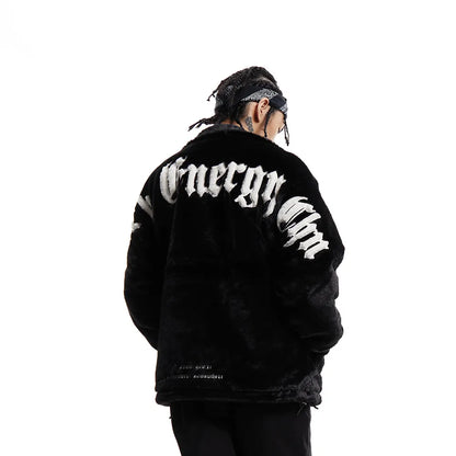 Faux Fur Loose Unisex Jacket