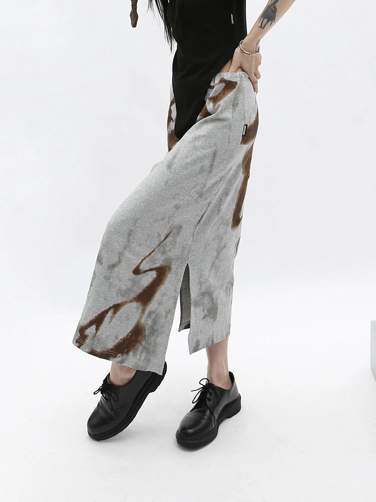 Yk2 Grunge Abstract Skirt