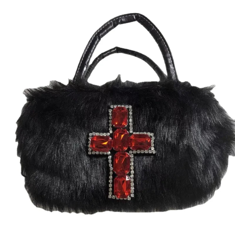 Harajuku Soft Plush Cross Bag