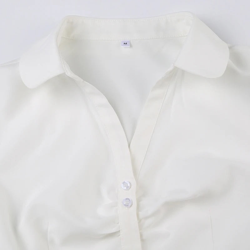 Button Up Short Sleeve T Shirt