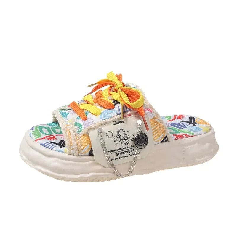 Graffiti Street Flip Flop Slippers